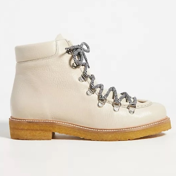 Anthropologie Shoes - Anthropologie PILCRO Leather Desert Hiker Boots in Beige size 38